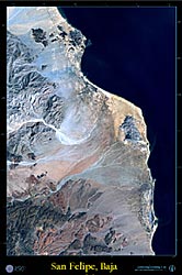 Satellite view of San Felipe.